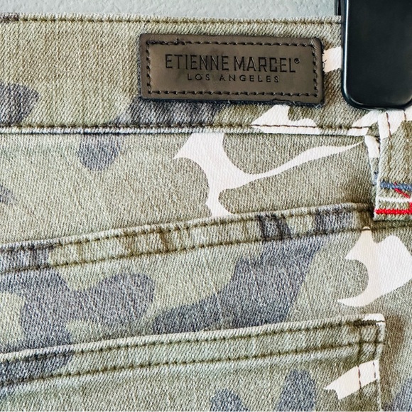 Etienne Marcel Camo High Rise Red Zipper Skinny Jeans size 26 (2/4) - Picture 9 of 9